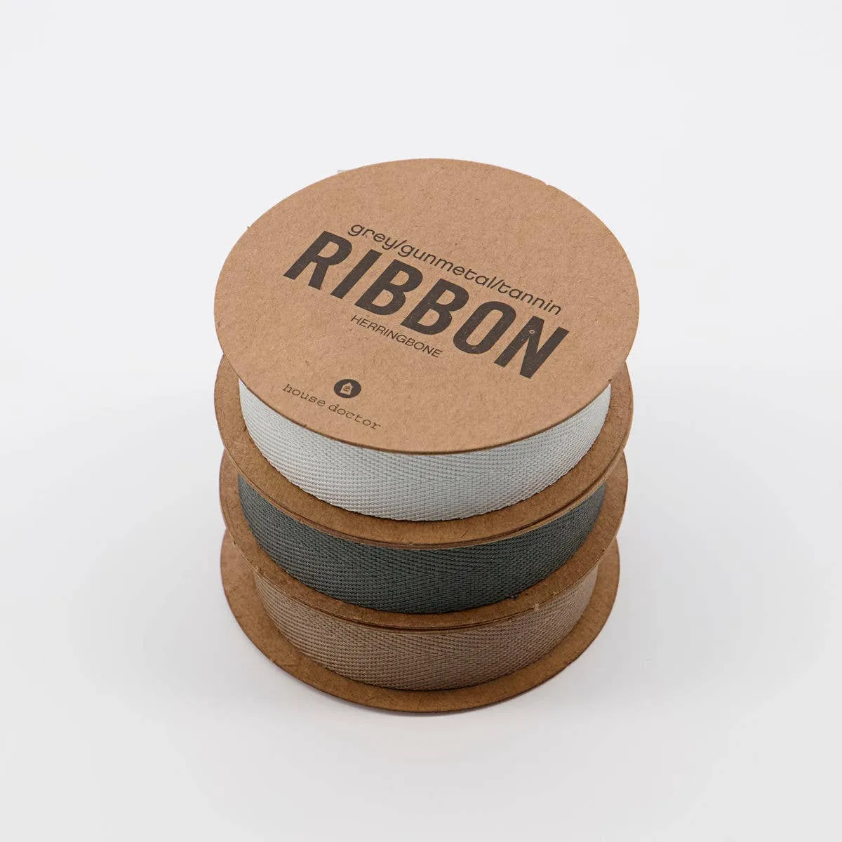 Ribbon, Herringbone, Gray/Gunmetal/Tannin