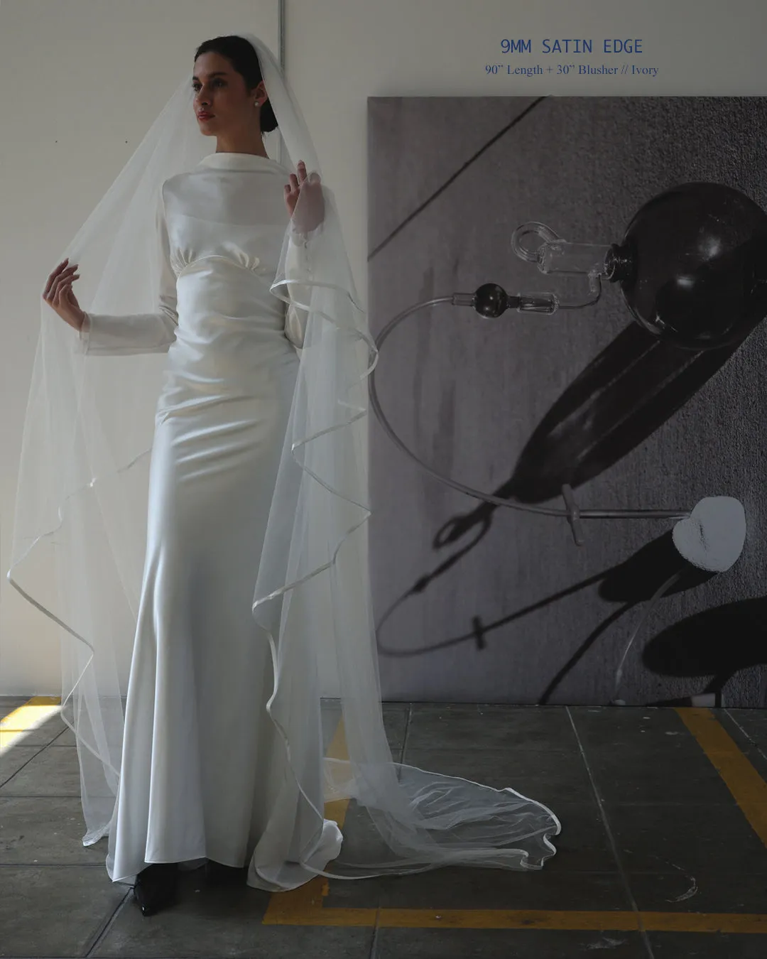 SATIN EDGE 9MM.- 100% Recycled Nylon Tulle
