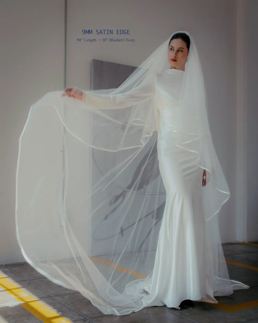 SATIN EDGE 9MM.- 100% Recycled Nylon Tulle