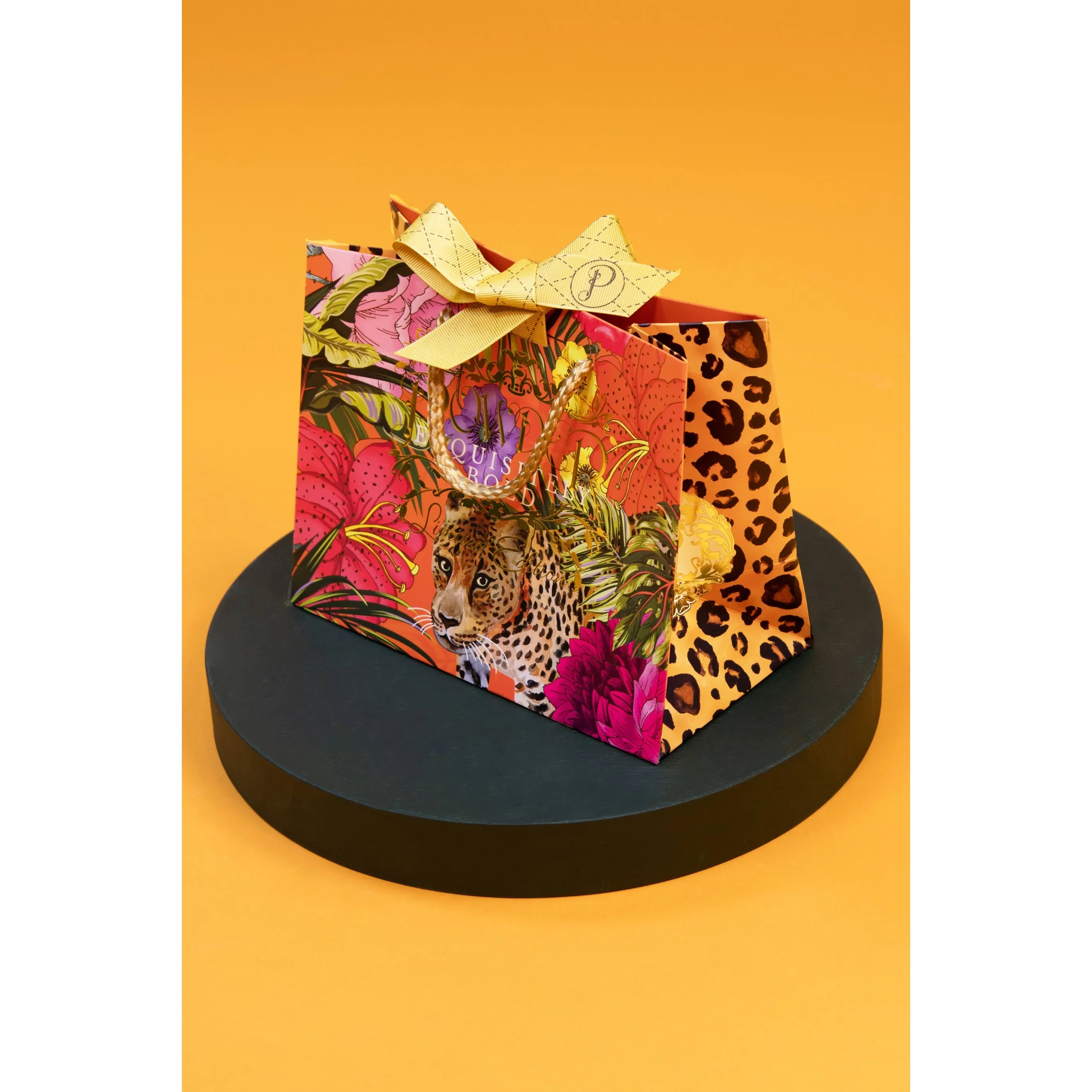 Satin Leopard Print Headband