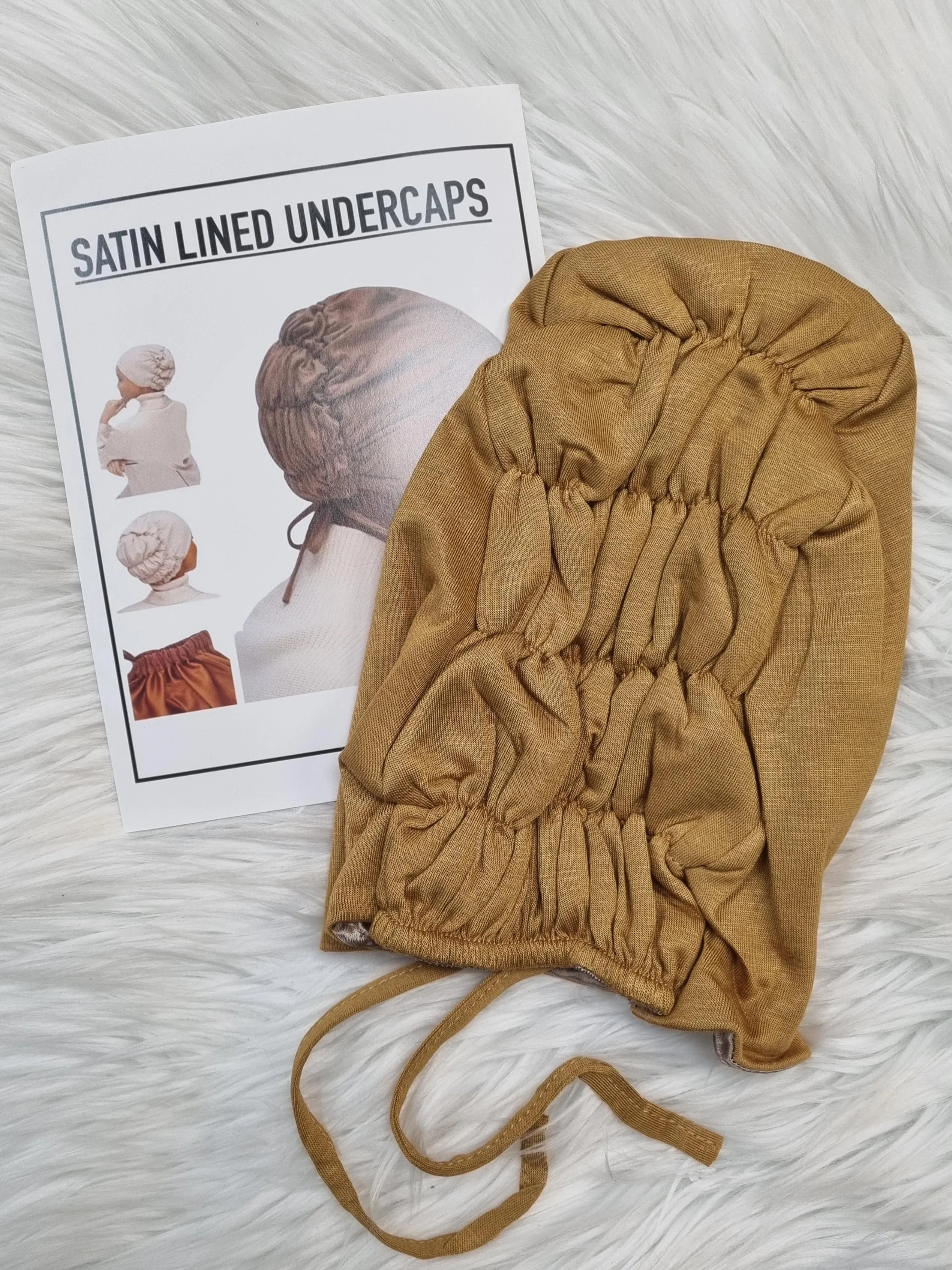 Satin Lined Undercap - Gold