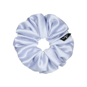 Satin Medium Light Blue Scrunchie