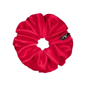 Satin Medium Red Scrunchie