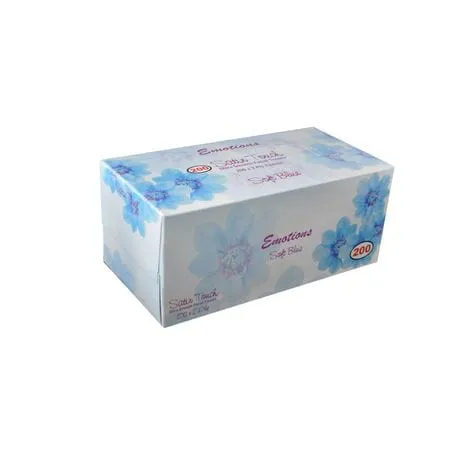Satin Touch 2 Ply Facial Tissue 200’s Blue