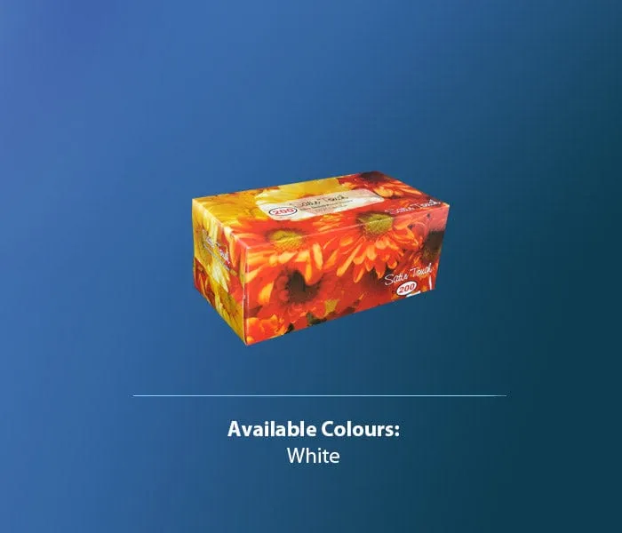 Satin Touch 2 Ply Facial Tissue 200’s White