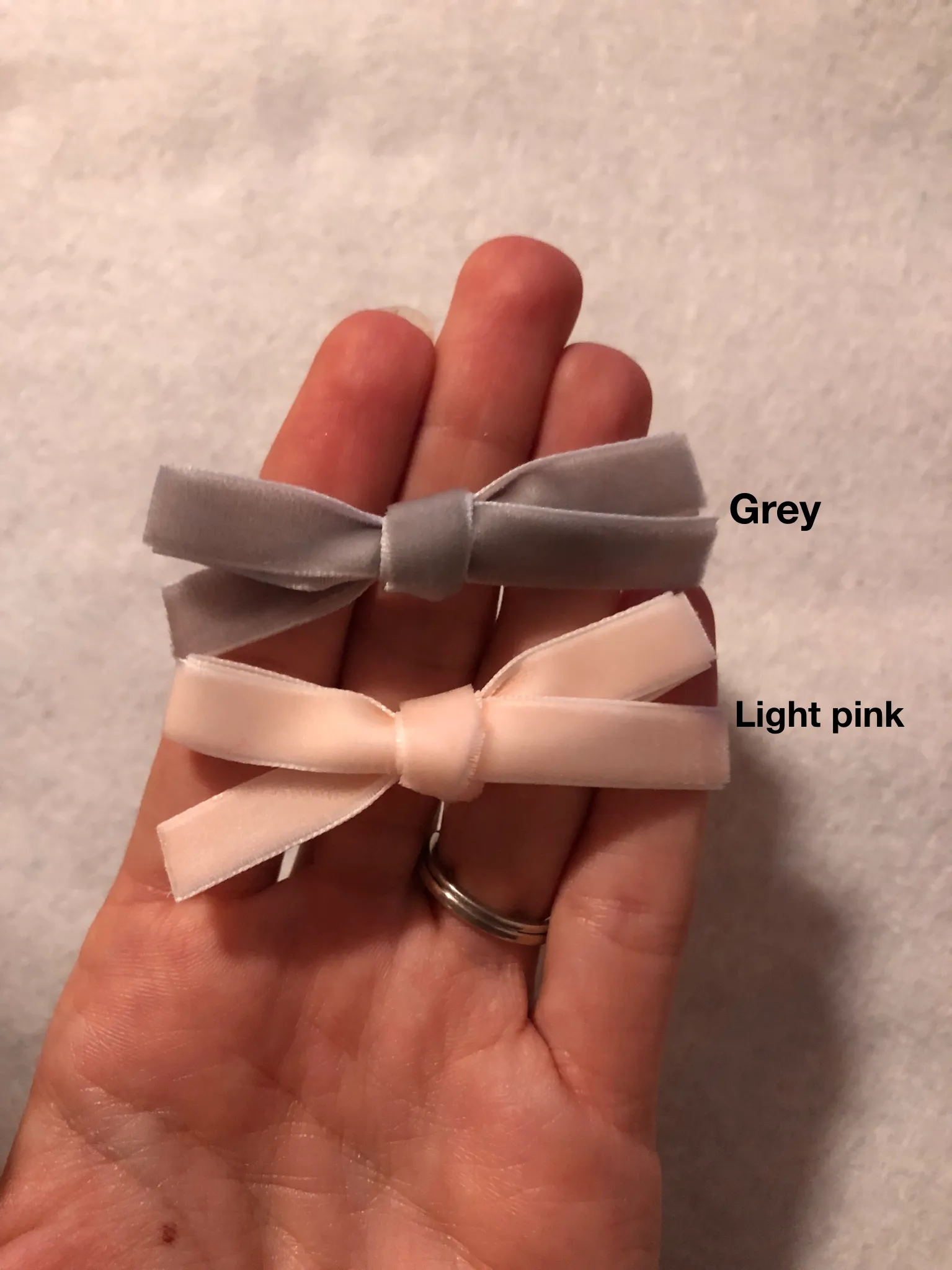 Set of 2 velvet bows or One bow