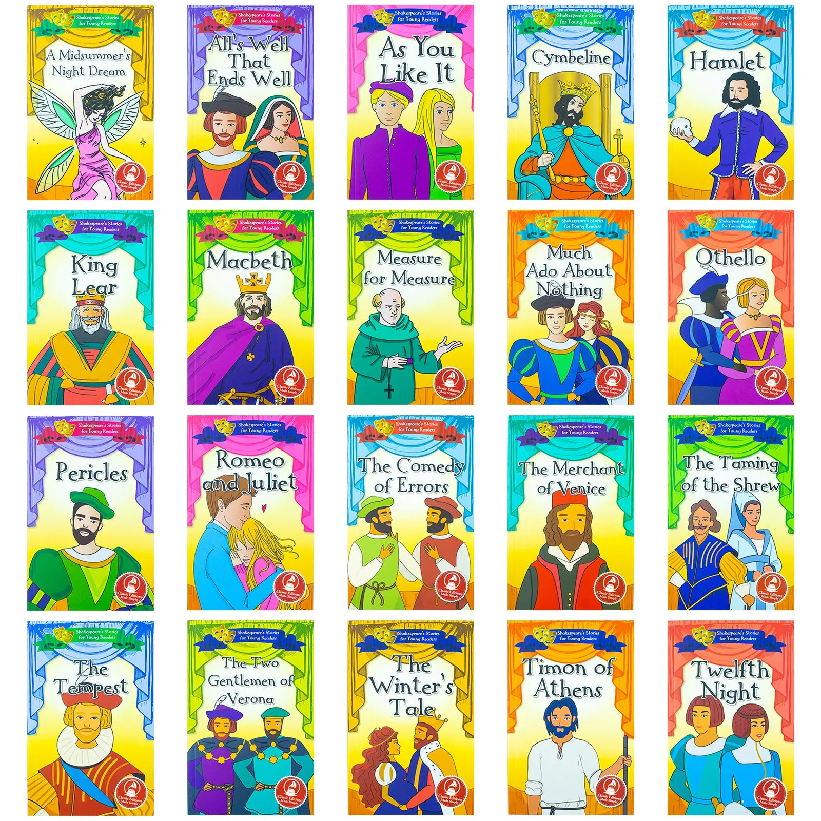 Shakespeare's Stories for Young Readers 20 Books Set