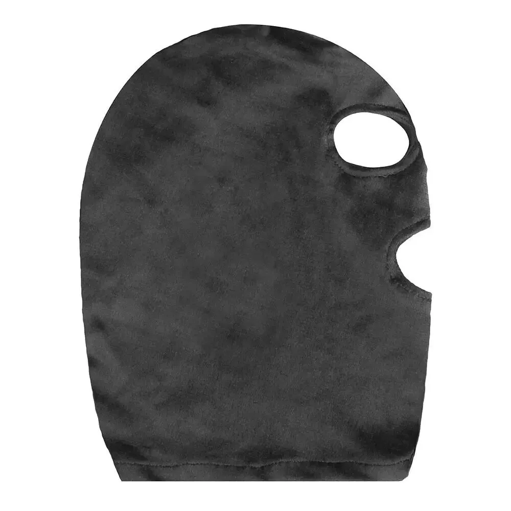 Shots Black Velvet Mask with Eye and Mouth Opening