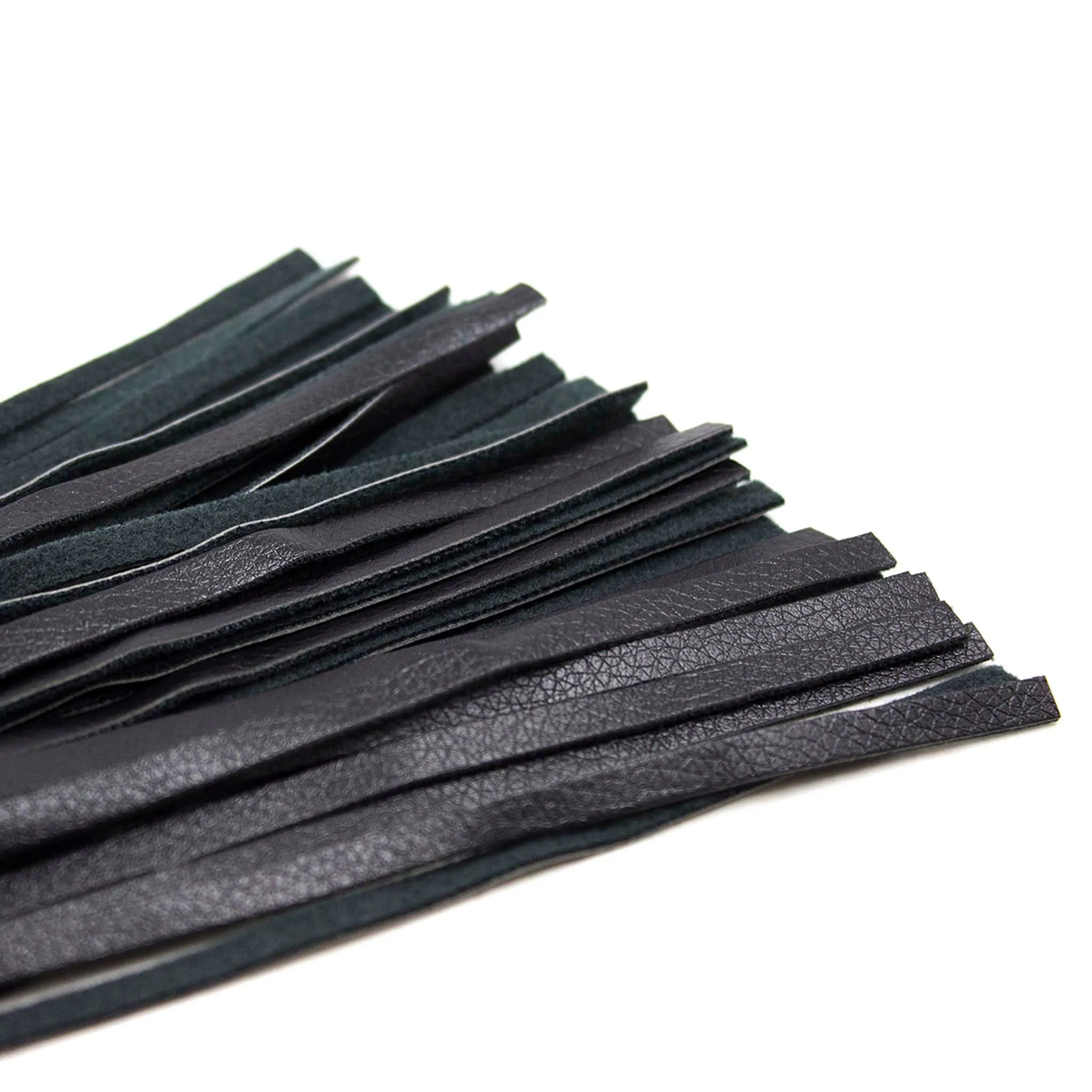 Smart Moves - Flogger - Handvat met Panterprint - 39 cm - Zwart