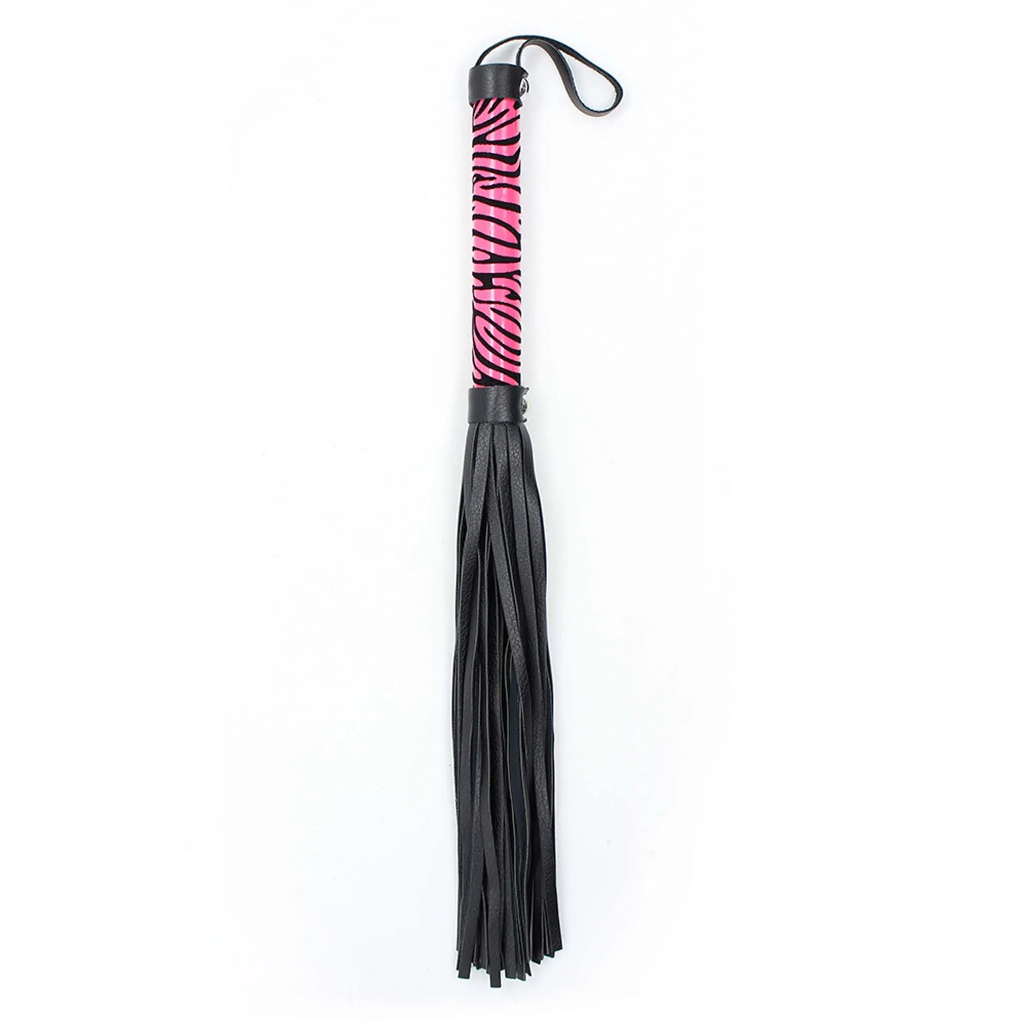 Smart Moves - Leopard Flogger - 38 cm - Zwart/Roze