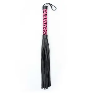 Smart Moves - Leopard Flogger - 38 cm - Zwart/Roze