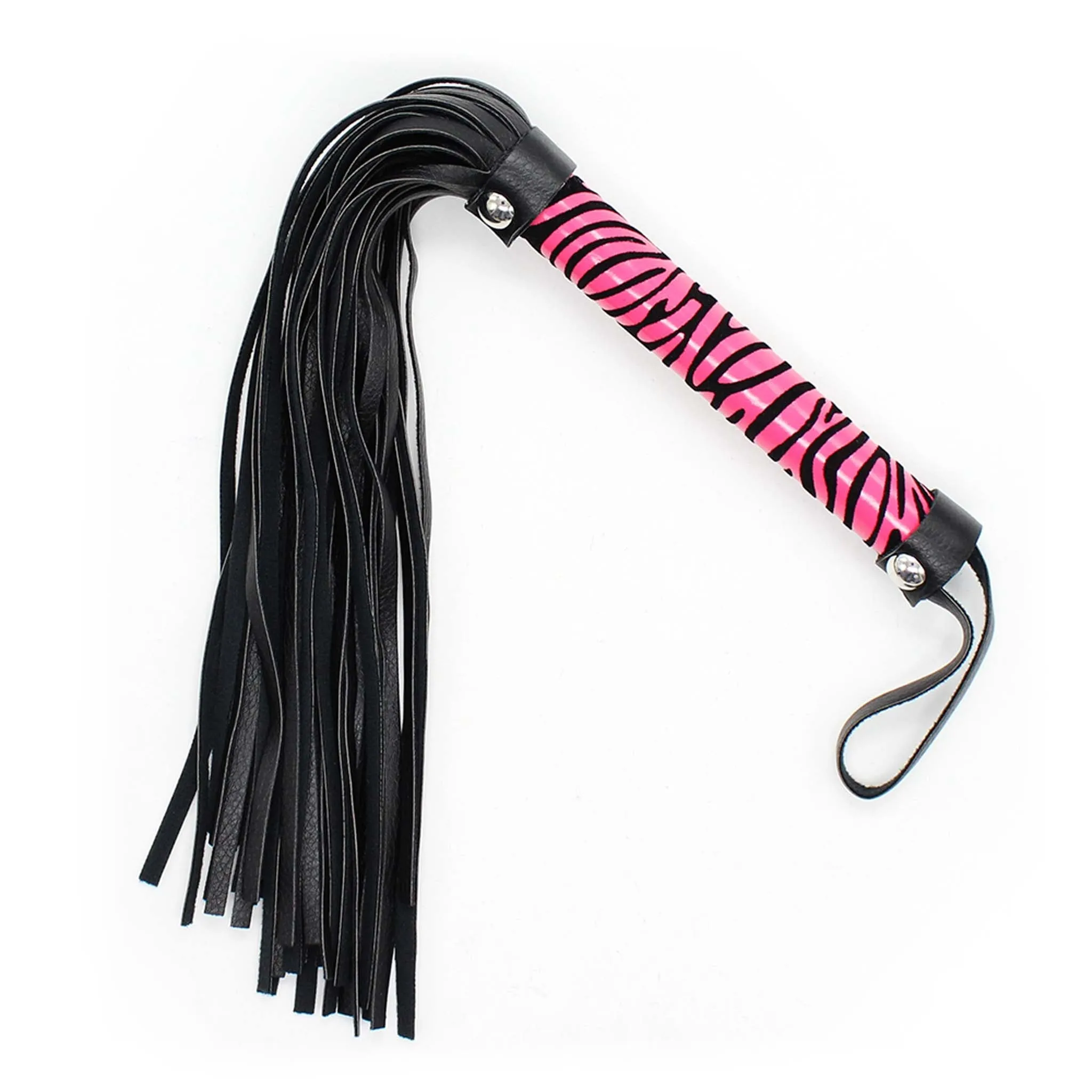 Smart Moves - Leopard Flogger - 38 cm - Zwart/Roze