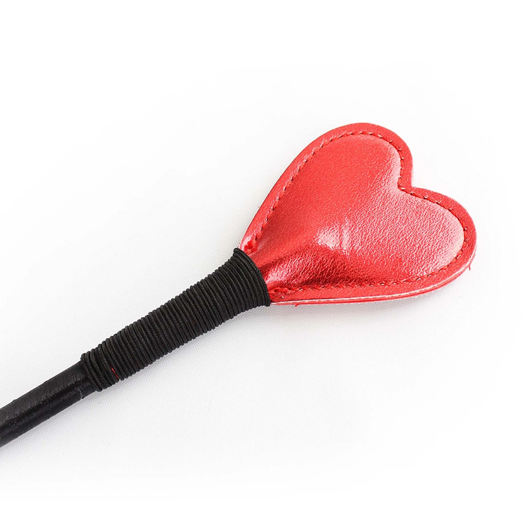 Smart Moves - Shiny Hart Rijzweep - 64 cm - Zwart/Rood