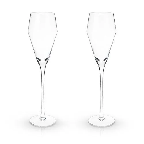 So Chic Crystal Prosecco Flutes
