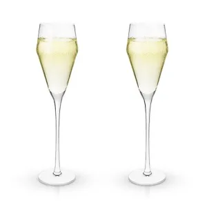 So Chic Crystal Prosecco Flutes