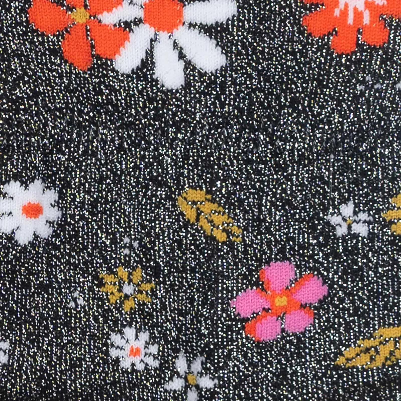 Sock It To Me Flower Power - Turn Cuff Crew