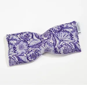 Sonoma Lavender Eye Pillow in Purple Bouquet Satin