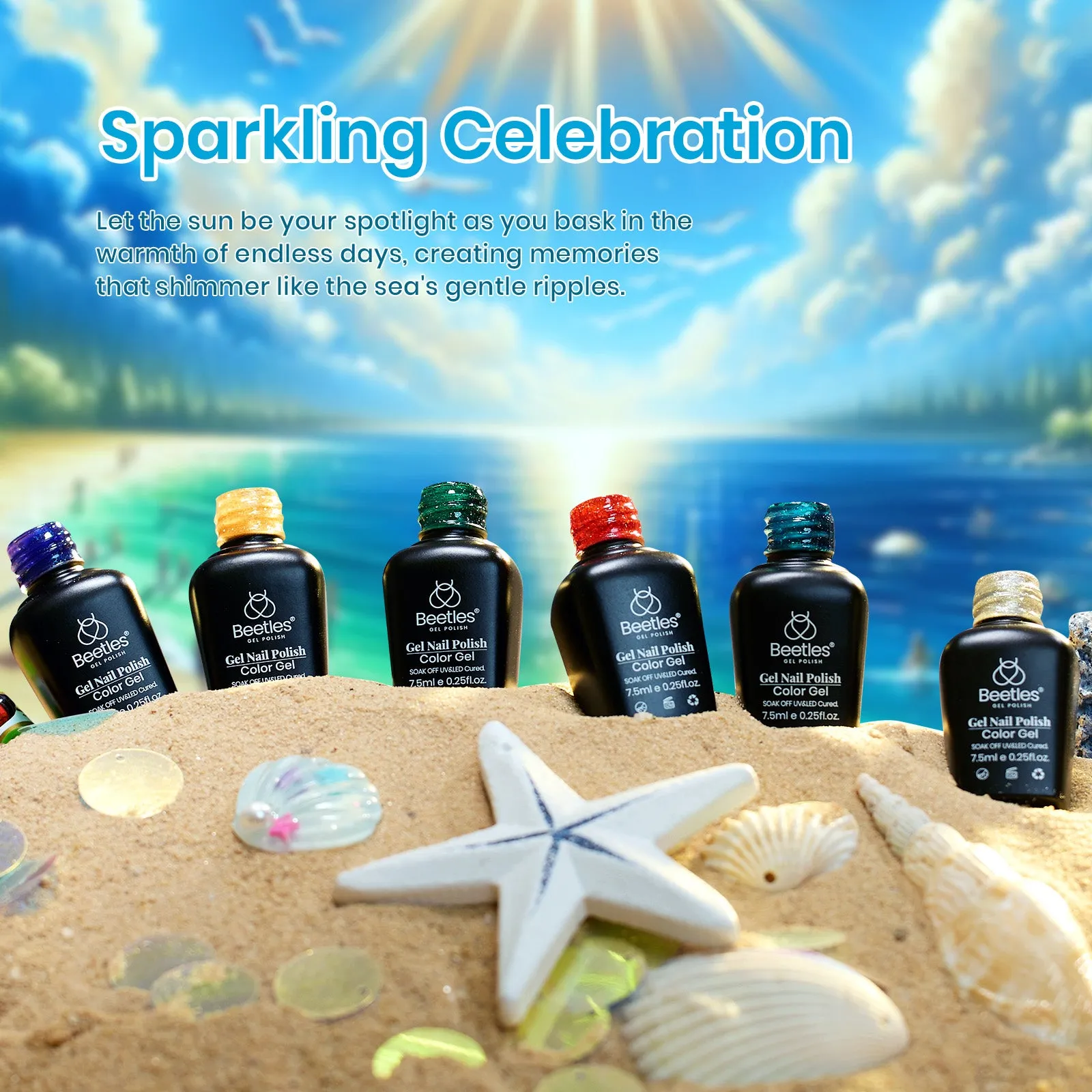 Sparkling Summer | 6 Colors Gel Polish Set