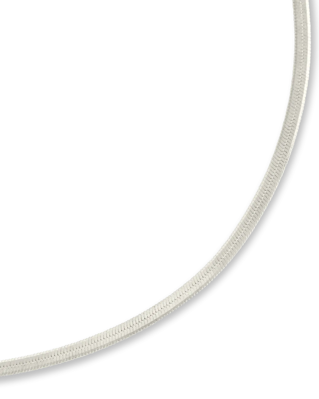 Sterling Silver Herringbone Chain Bracelet