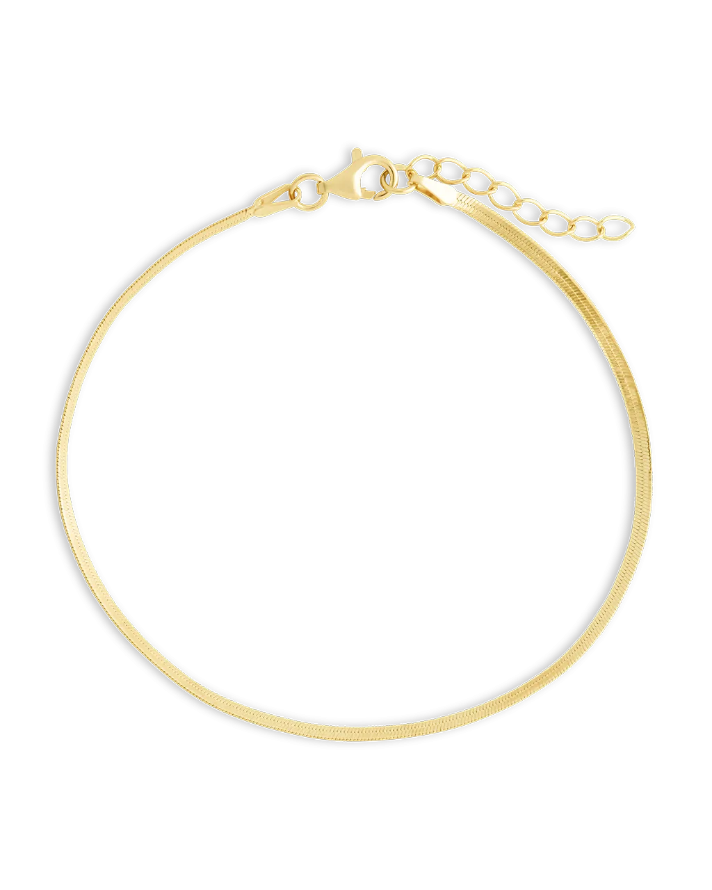 Sterling Silver Herringbone Chain Bracelet