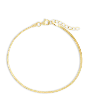 Sterling Silver Herringbone Chain Bracelet