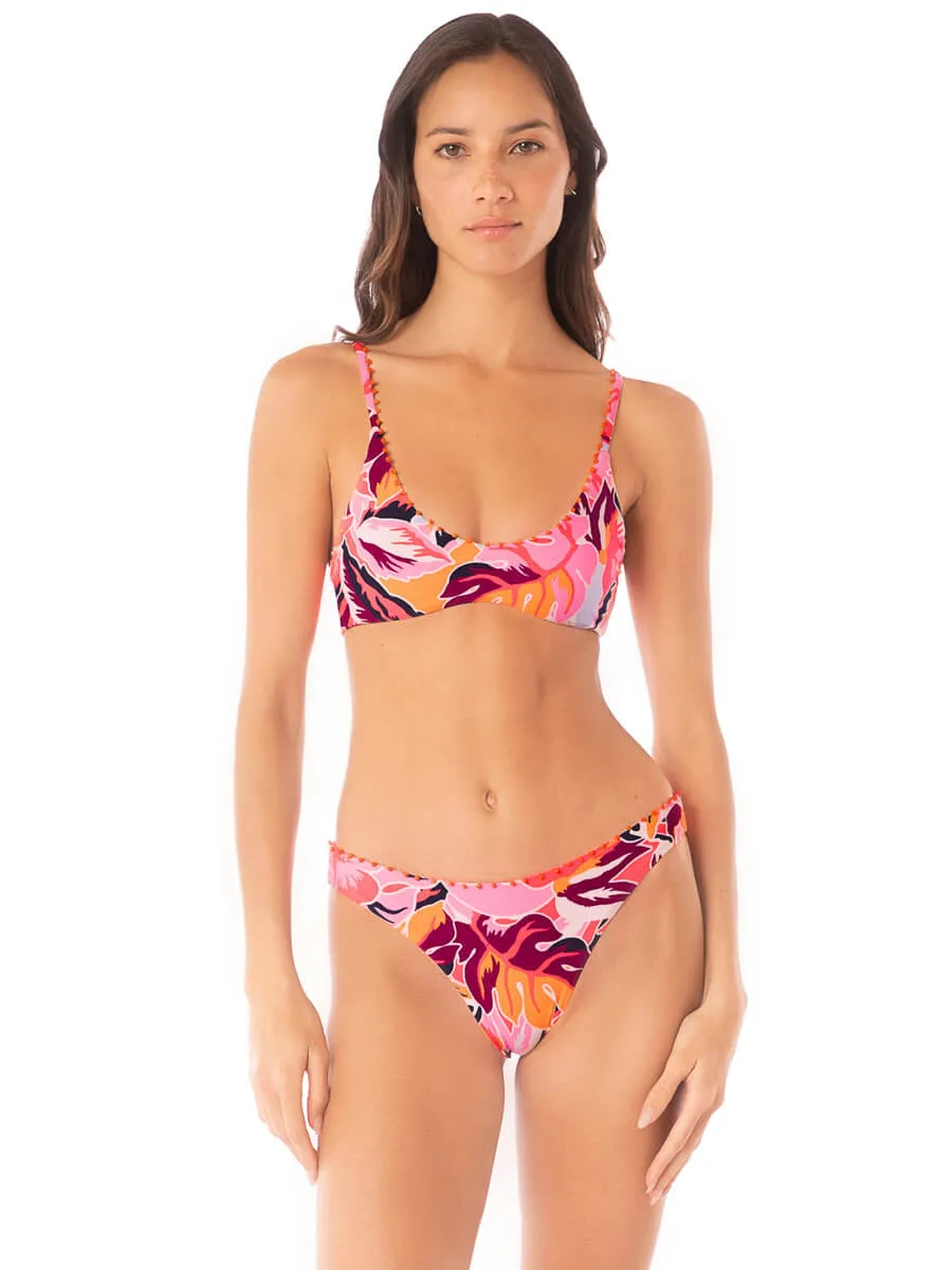 Sublimity Classic Bottom in Coral Leafy