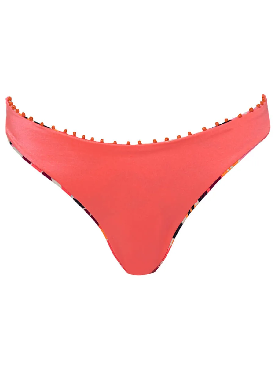 Sublimity Classic Bottom in Coral Leafy