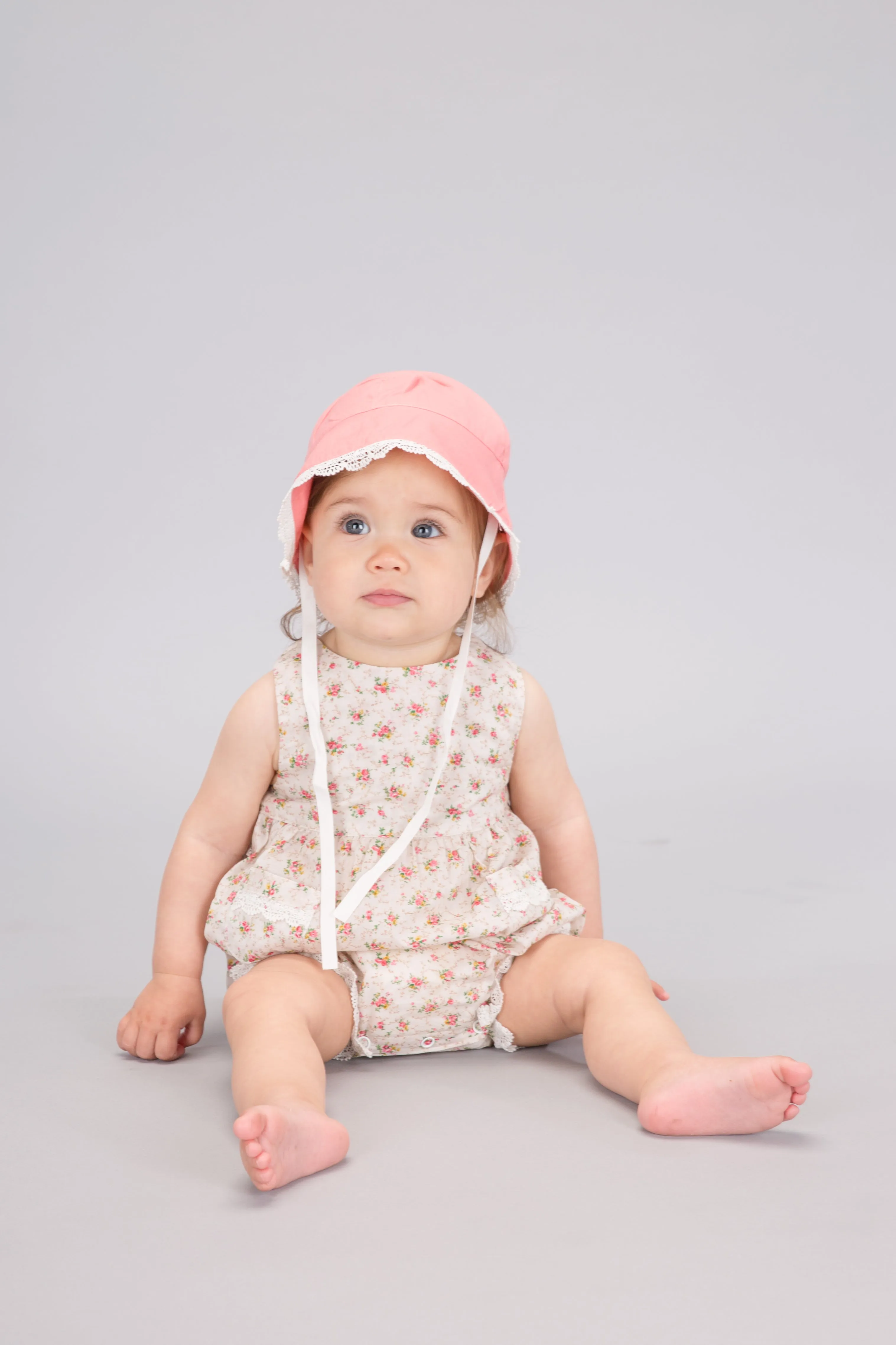 Sun Hat with Lace, Melon