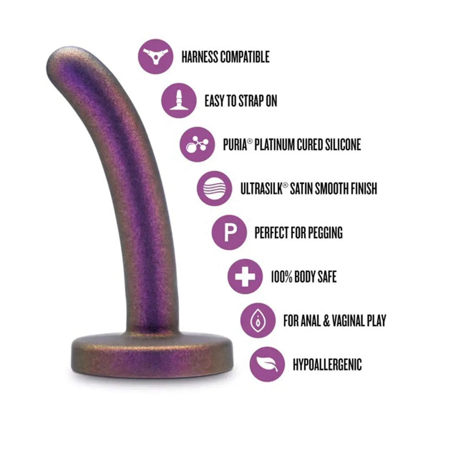 Temptasia Surrender Peg Beginner Power Purple Dildo