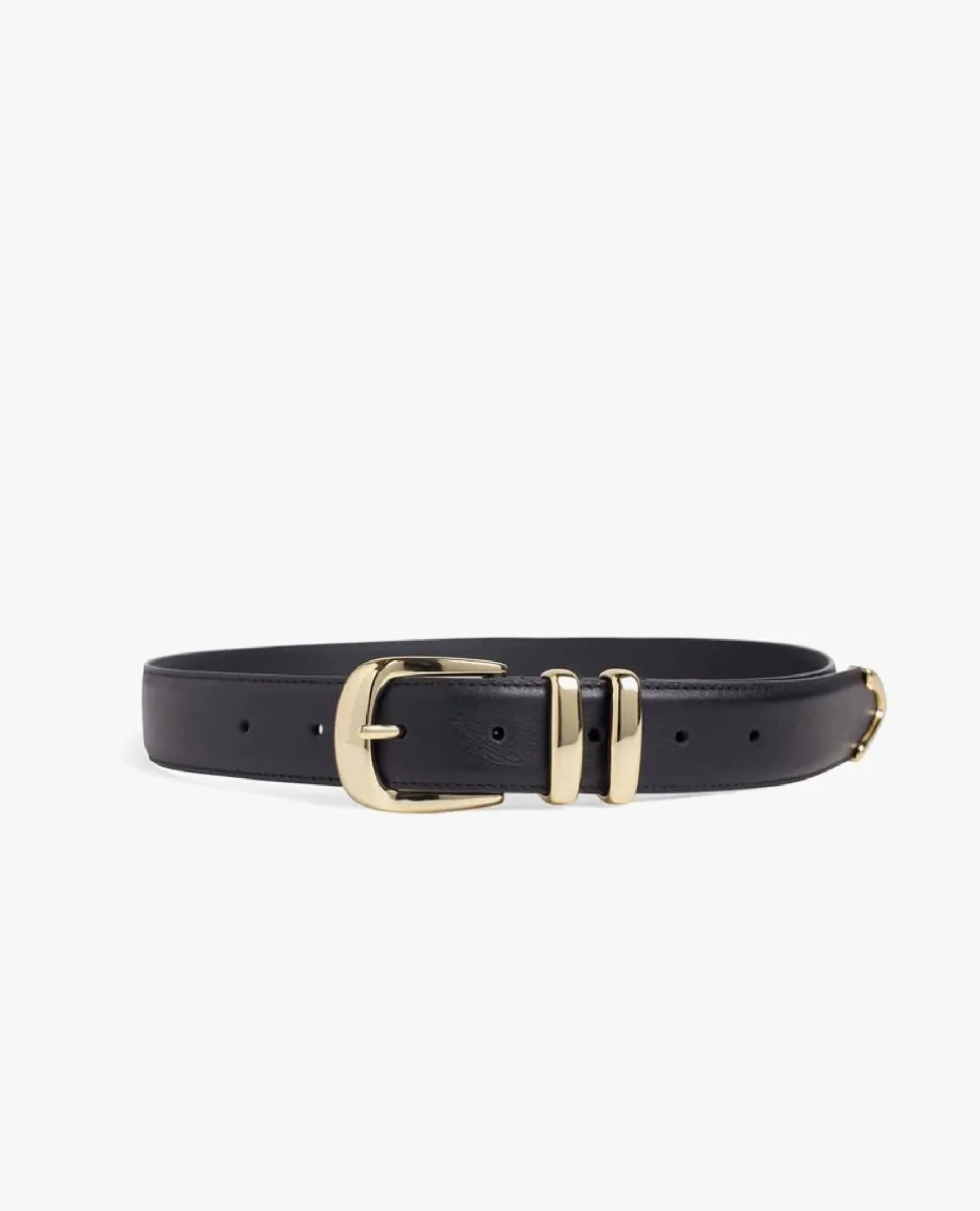 The Jordan Belt Black Gold