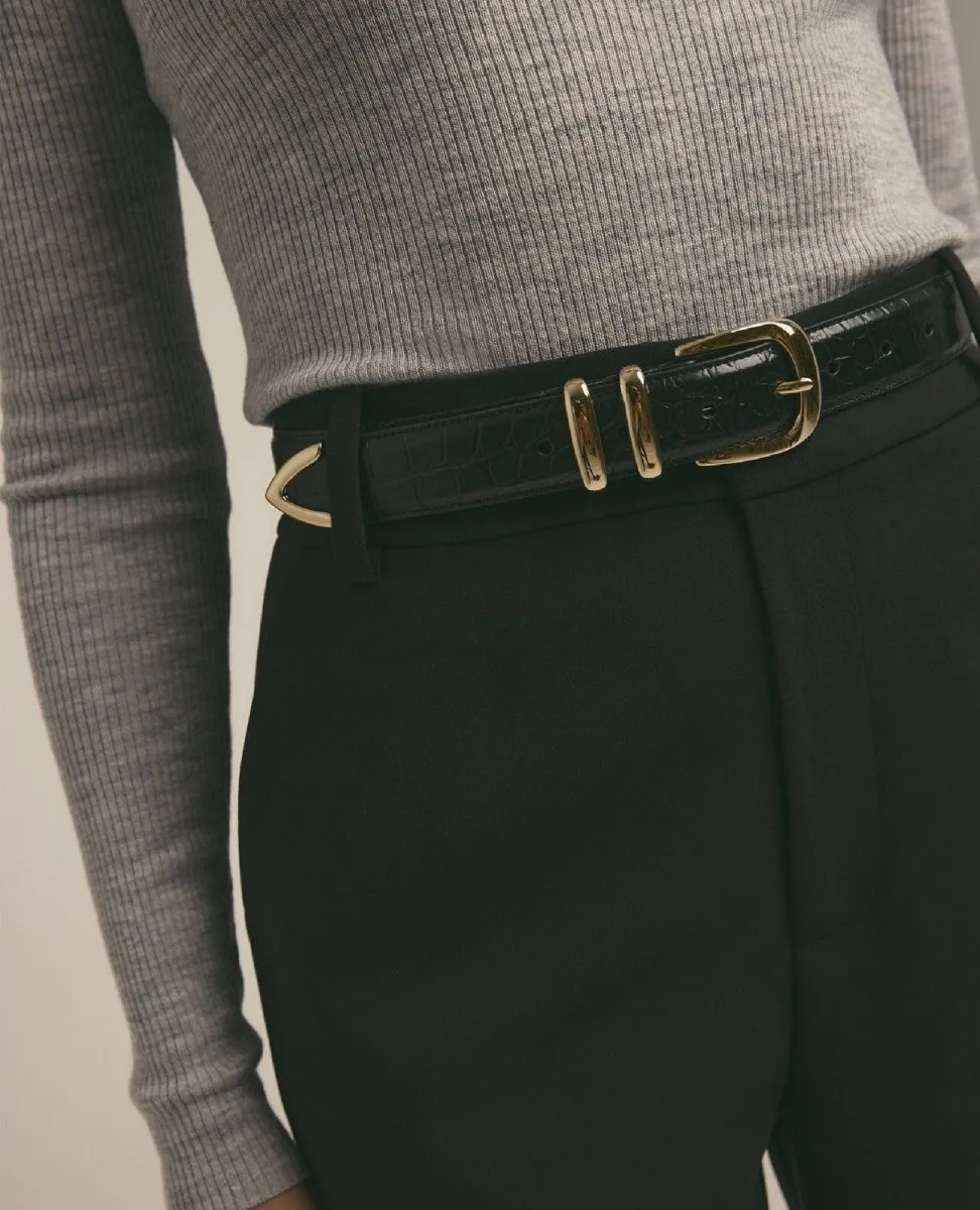 The Jordan Belt Black Gold