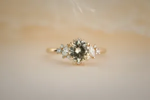 The Naevia 1.25 CT Round Yellow Sapphire Ring