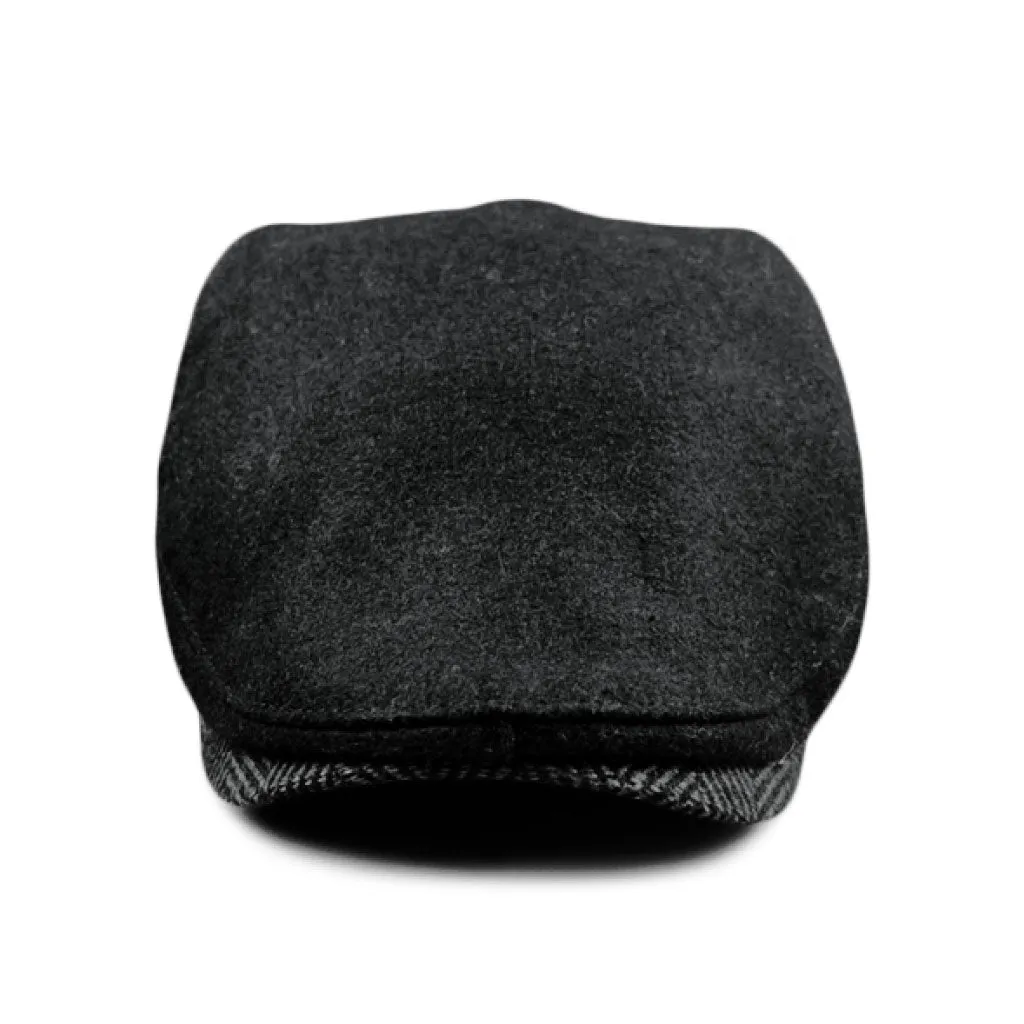 The Sidestreet Boston Scally Cap - Black