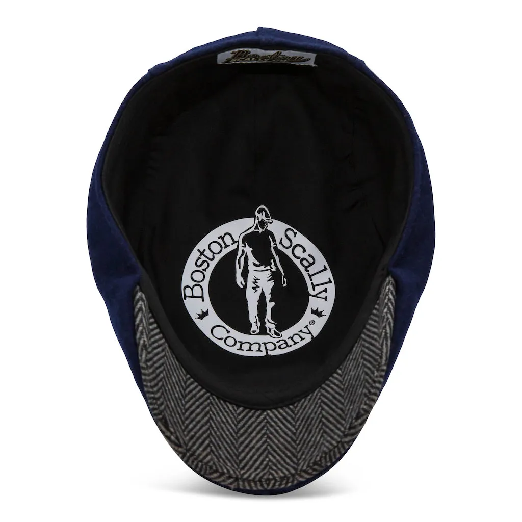The Sidestreet Boston Scally Cap - Navy