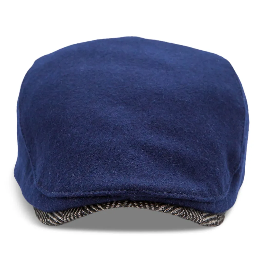 The Sidestreet Boston Scally Cap - Navy