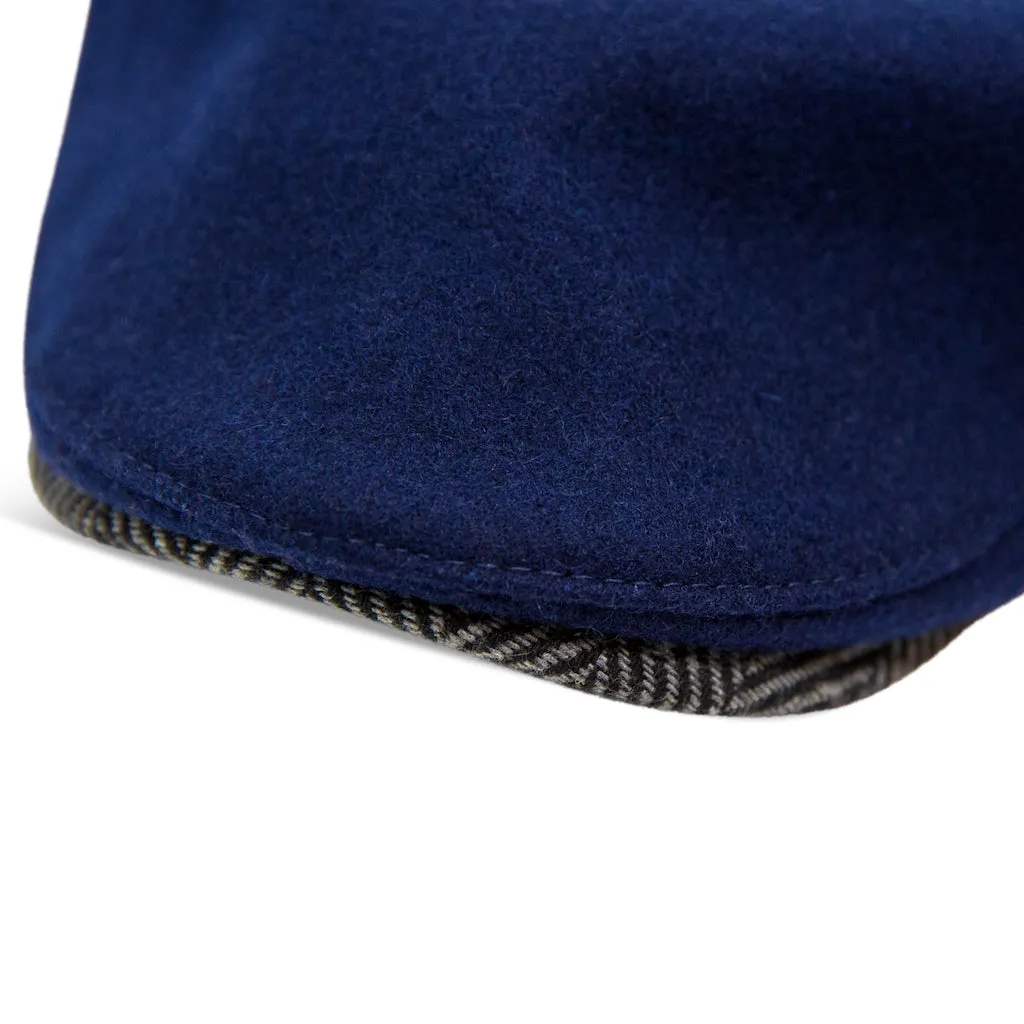 The Sidestreet Boston Scally Cap - Navy