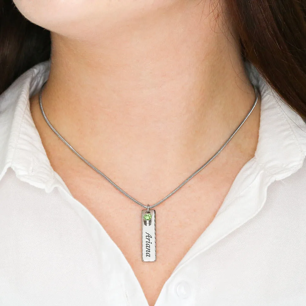 To My Bonus Mom-Birthstone Necklace