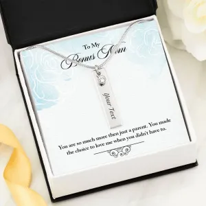 To My Bonus Mom-Birthstone Necklace