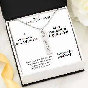 To My Daughter Birthstone Necklace- I Will Stay There Forever
