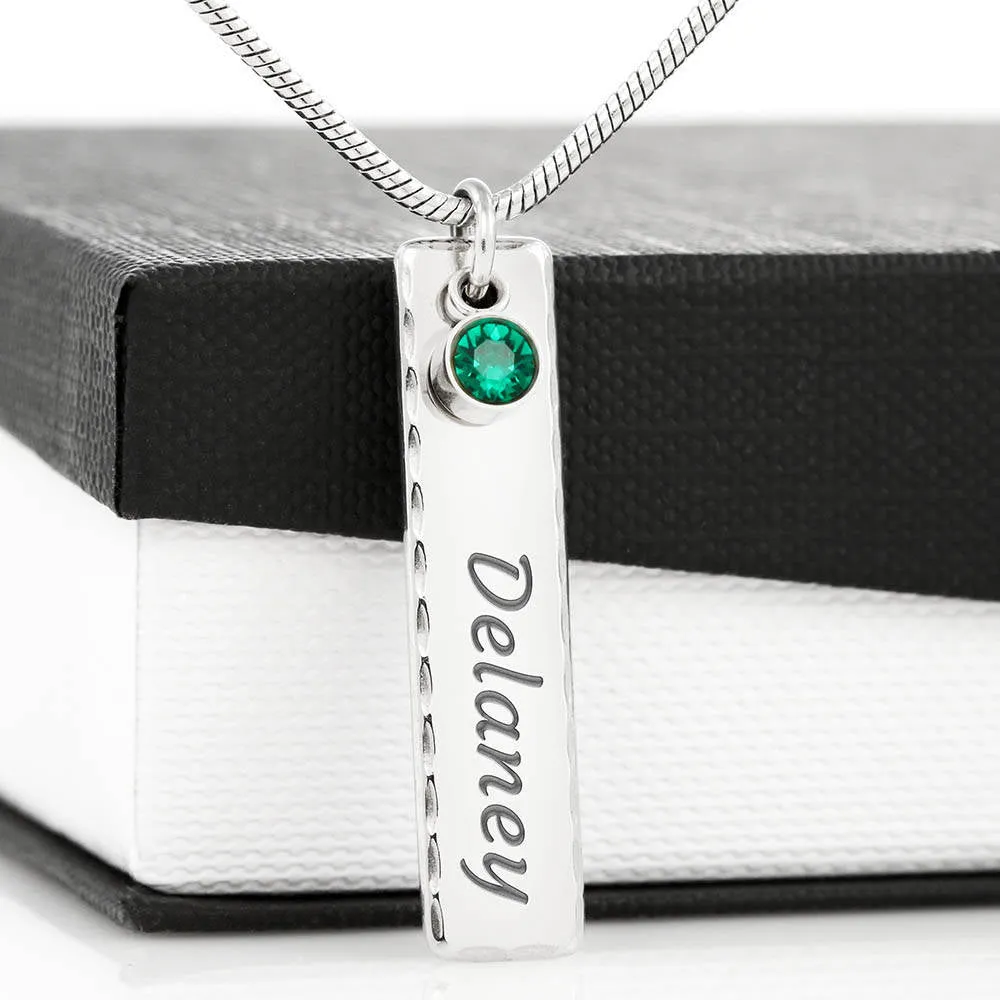To My Gorgeous Wife from Husband Birthstone Text