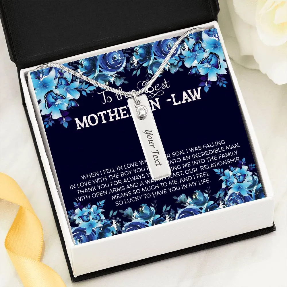 To the Best Mother In Law-Birthstone Necklace