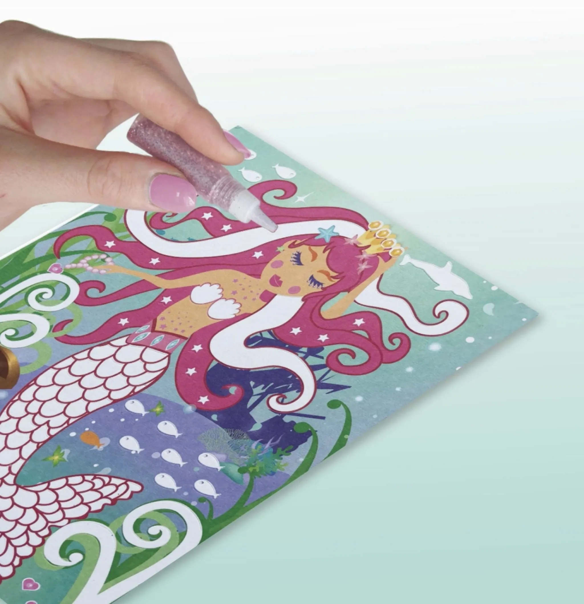 Totally Mermaids Glitter & Foil Art Set