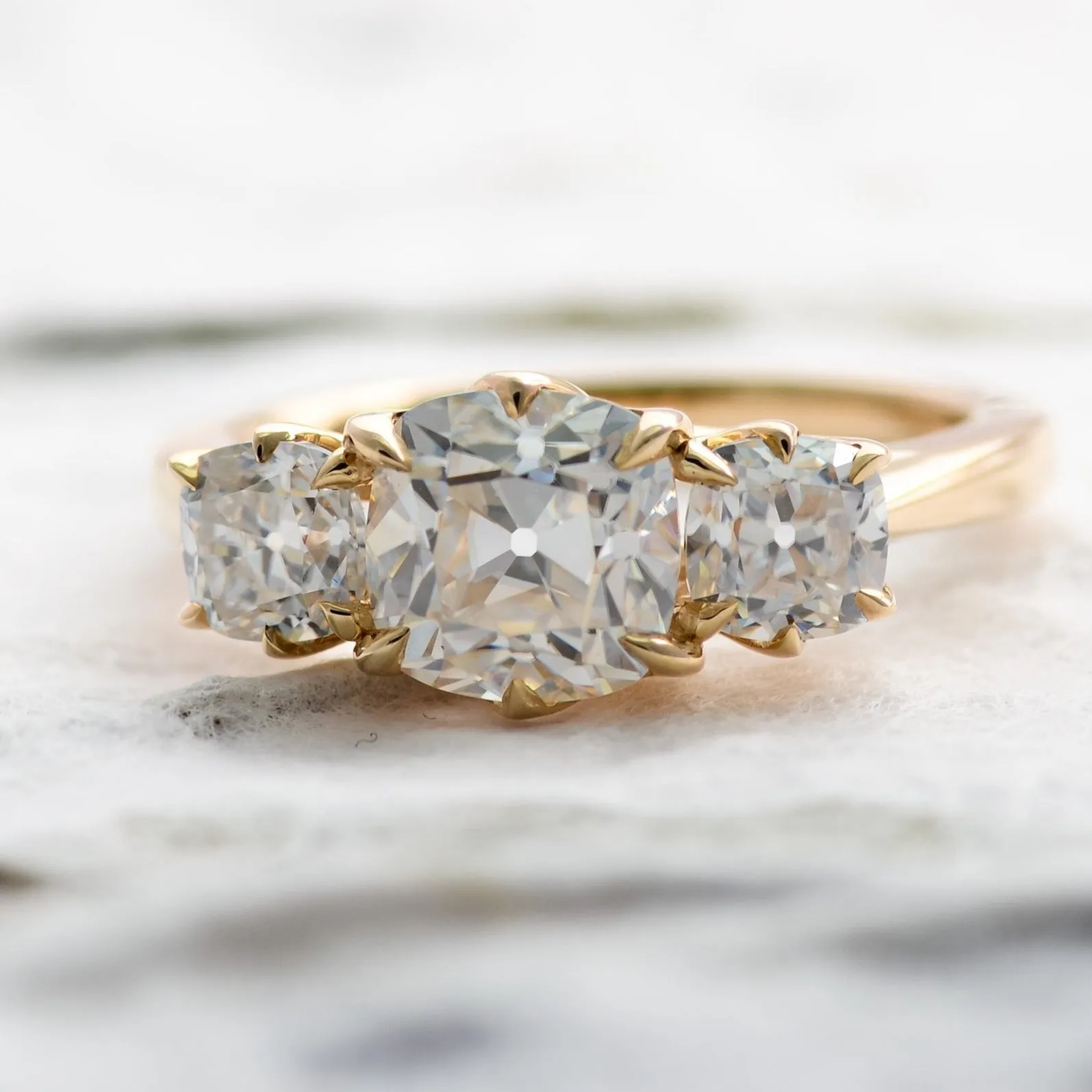 Tressa | Three Stone Moissanite Ring