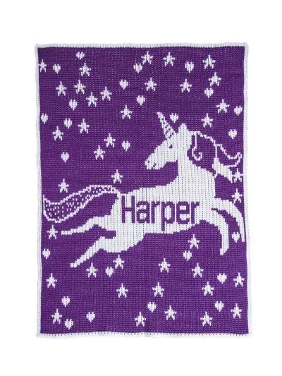 UNICORN AND STARS BLANKET