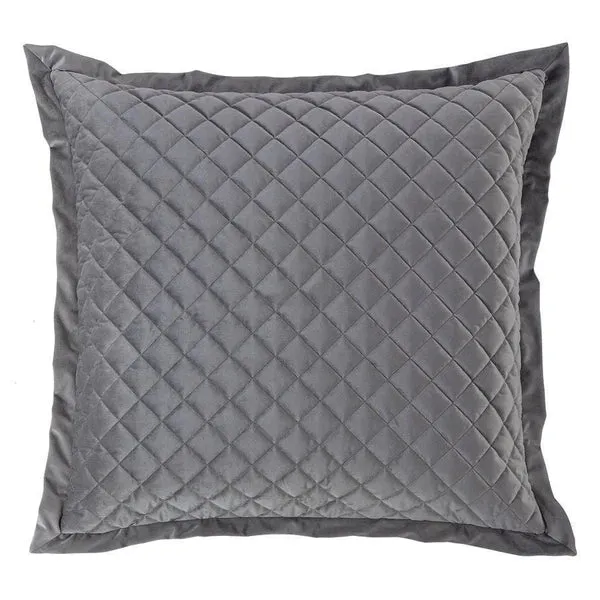 Velvet Diamond Quilted Euro Sham