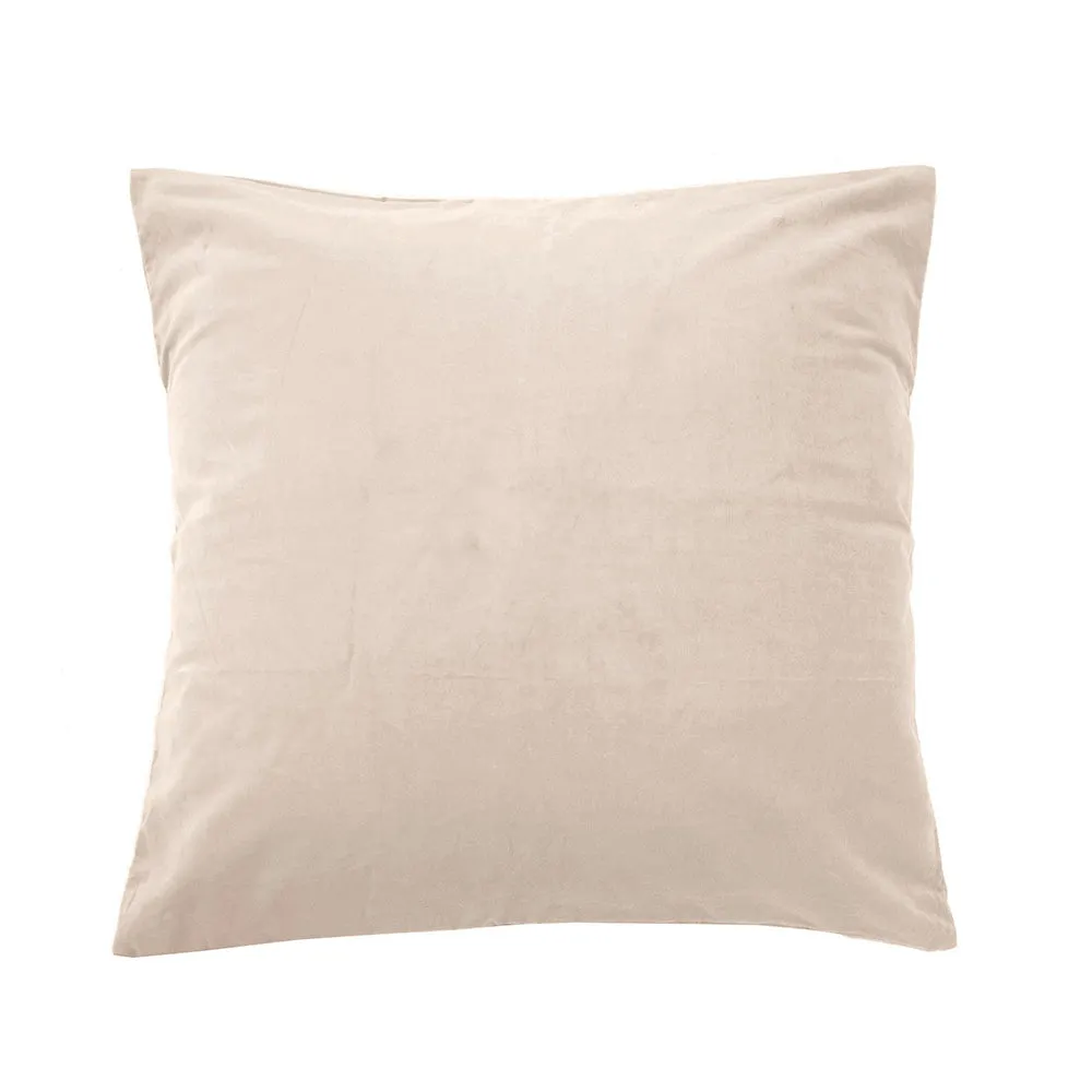 Velvet European Pillowcase - Pearl