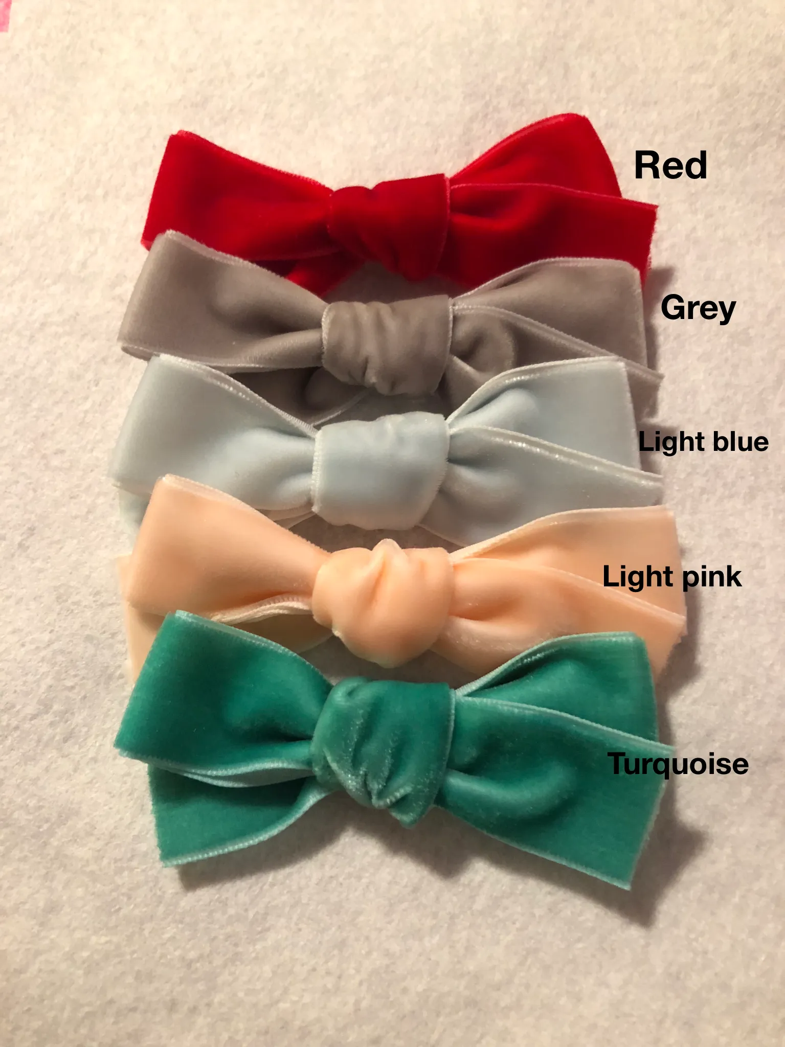 Velvet Schoolgirl bows