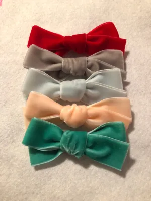 Velvet Schoolgirl bows