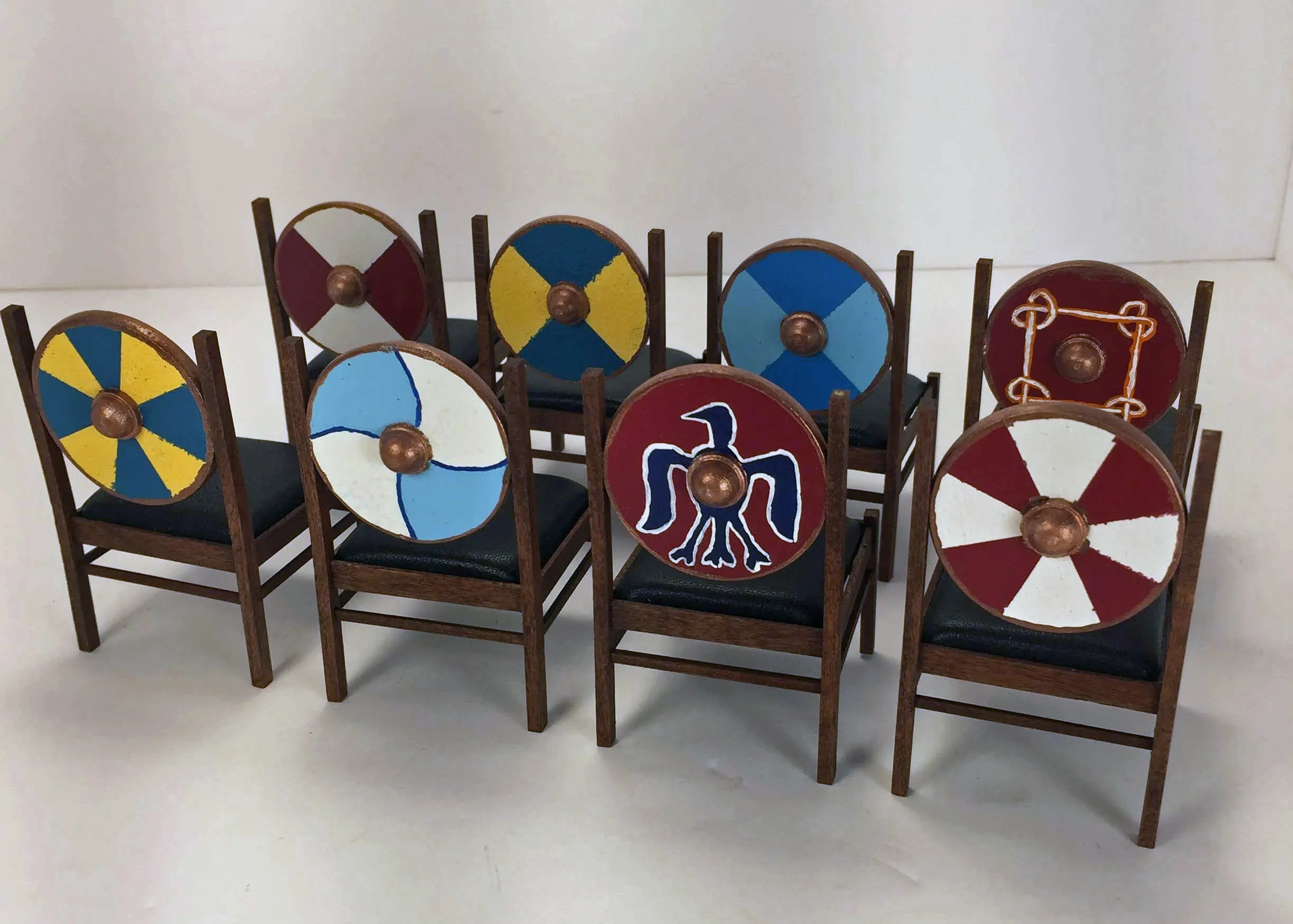 Viking Dragon Boat Table and Chairs