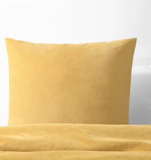 Vintage Design Cotton Velvet European Pillowcases - Gold Harmony Cotton Velvet